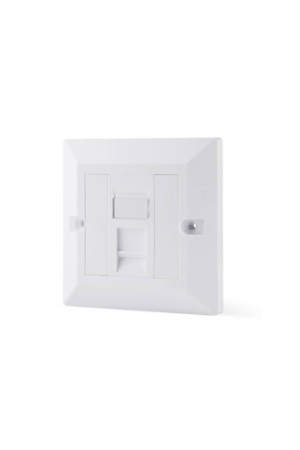CAT 6 Single Faceplate + Module – 1-Port Network Outlet